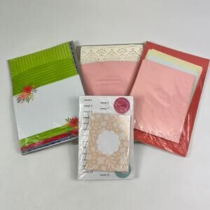 Stampin Up Tea Boutique Tutti Frutti Lace What A Year Cards Envelopes Pack Lot